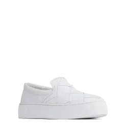 WOVE LEATHER SLIP ON SNEAKER><noscript><img width=
