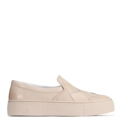 WOVE LEATHER SLIP ON SNEAKER><noscript><img width=
