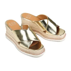 ZELIE LEATHER WEDGE ESPADRILLE SANDALS><noscript><img width=