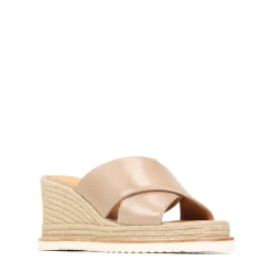 ZELIE LEATHER WEDGE ESPADRILLE SANDALS><noscript><img width=