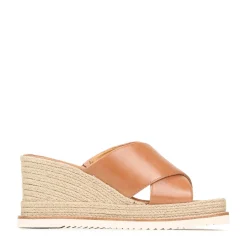 ZELIE LEATHER WEDGE ESPADRILLE SANDALS><noscript><img width=