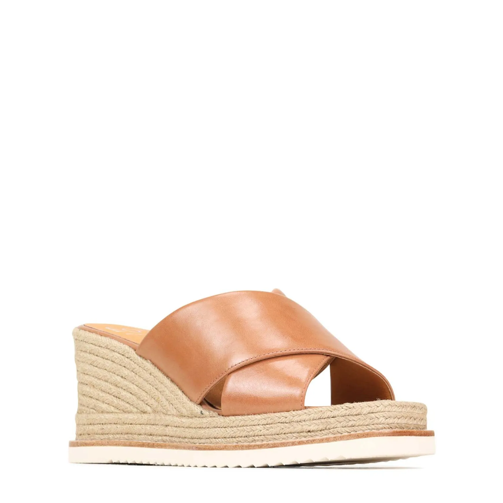 ZELIE LEATHER WEDGE ESPADRILLE SANDALS>EOS Footwear Outlet