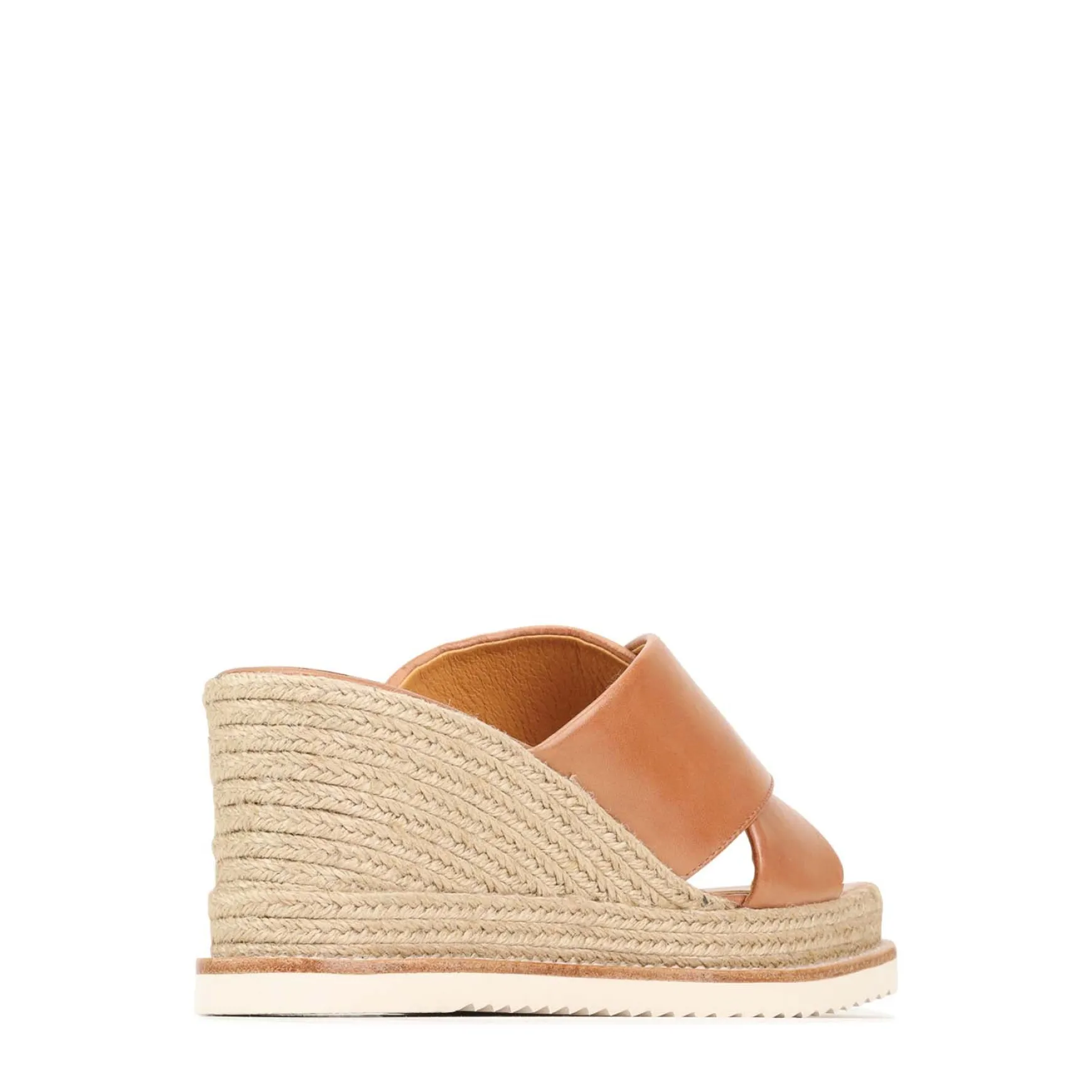 ZELIE LEATHER WEDGE ESPADRILLE SANDALS>EOS Footwear Outlet