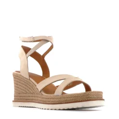 ZELINA LEATHER ESPADRILLE SANDALS>EOS Footwear Store