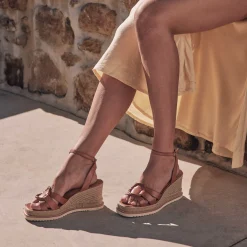 ZELINE LEATHER ESPADRILLE SANDALS>EOS Footwear Best
